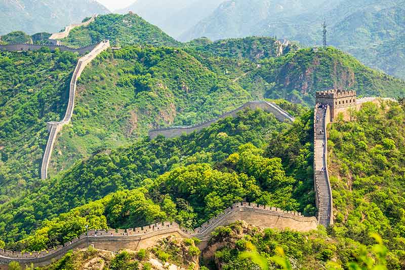 Panorama Of Great Wall of China