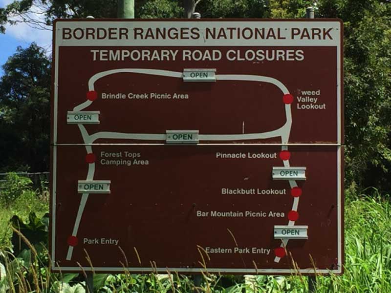Border Ranges National Park map