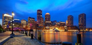 boston at night