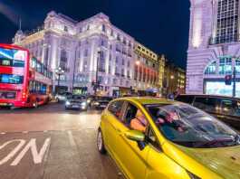 traffic in central London