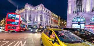 traffic in central London