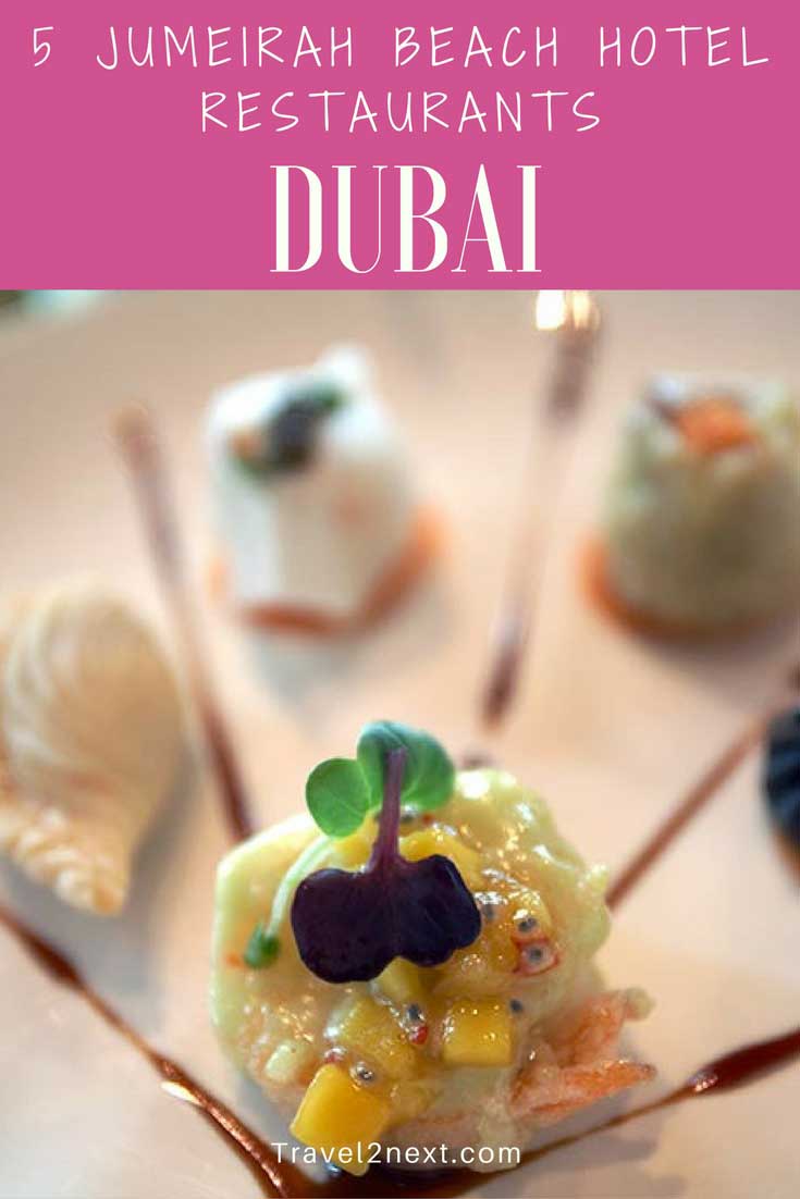5 Jumeirah Beach Hotel Restaurants in Dubai