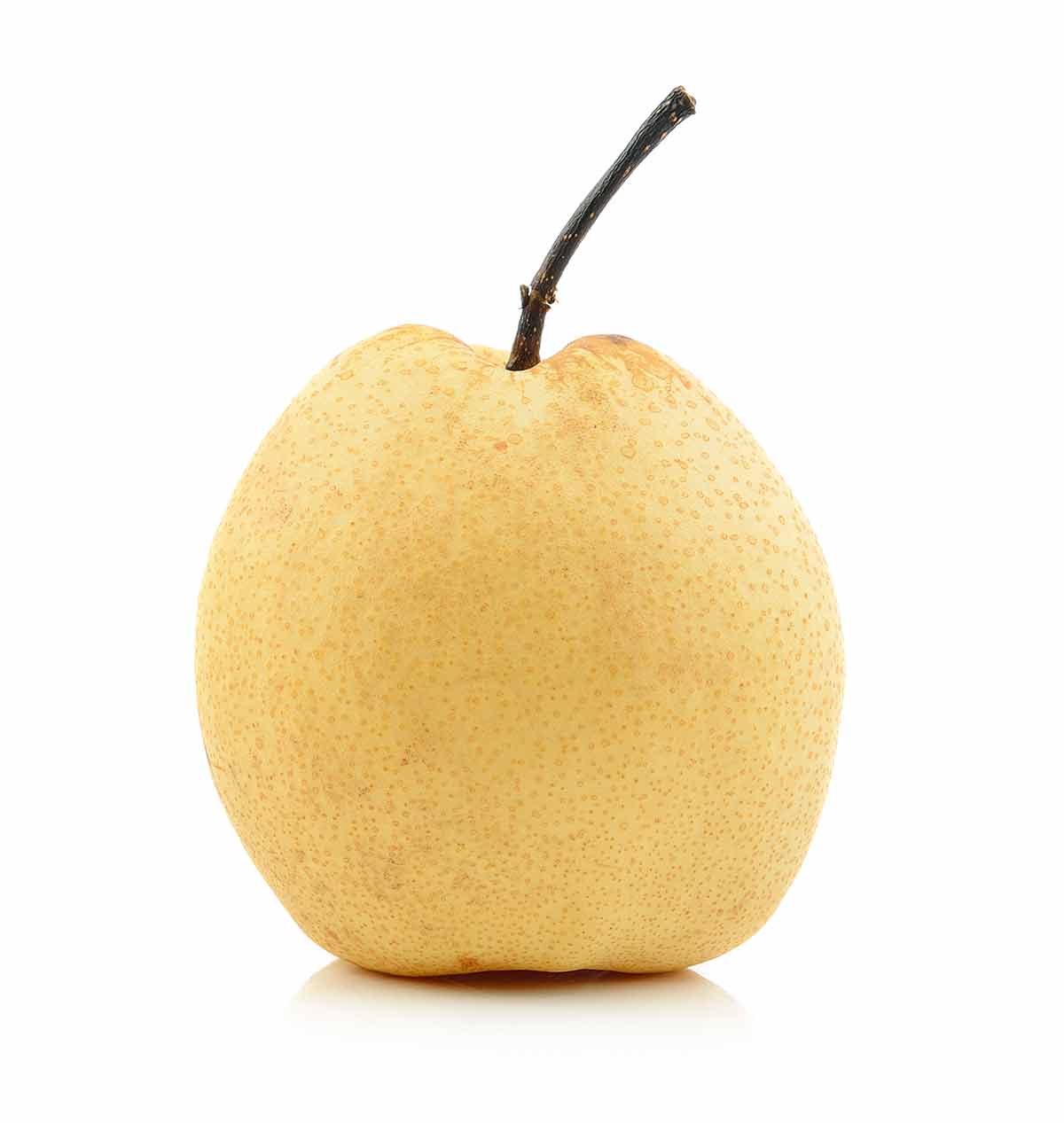 Asian pear on white background