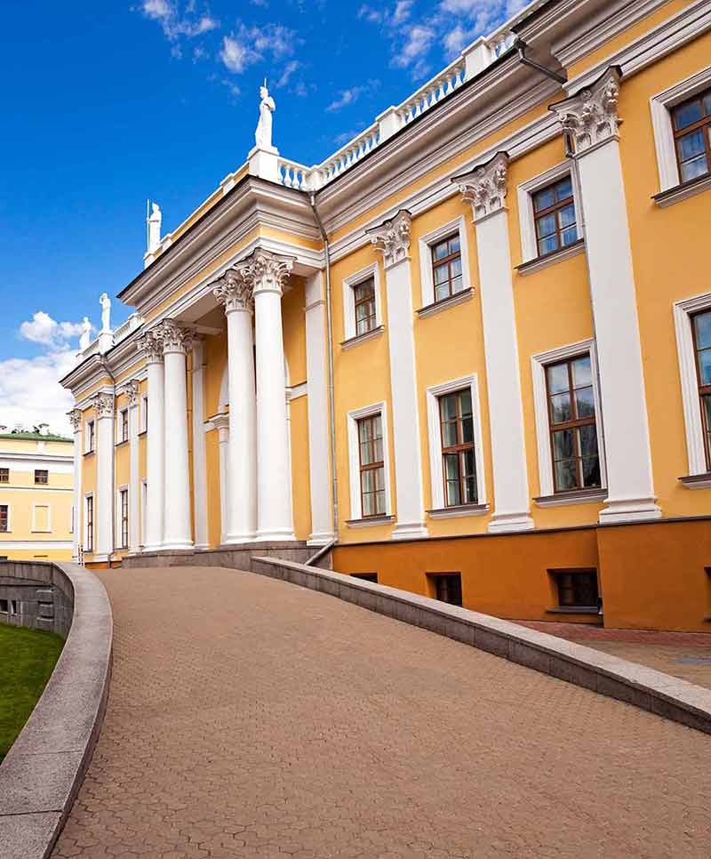 Belarus castles the palace in Gomel