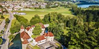 15 Stunning Castles In Switzerland With Seriously Incredible Views Castles Switzerland (Hallwyl) from the air