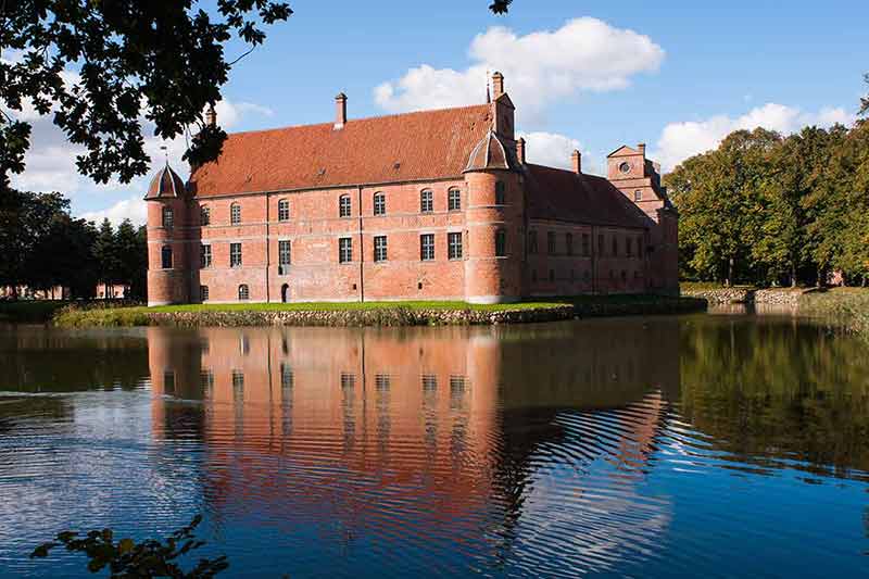 Rosenholm Castle is one of the astles in Denmark with a moat