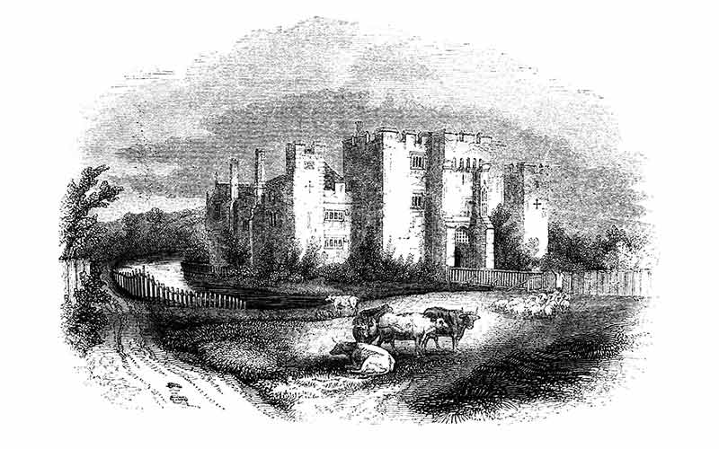 Castles in London hever castle sketch