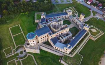 Castles in Poland Krzyztopor Castle aerial