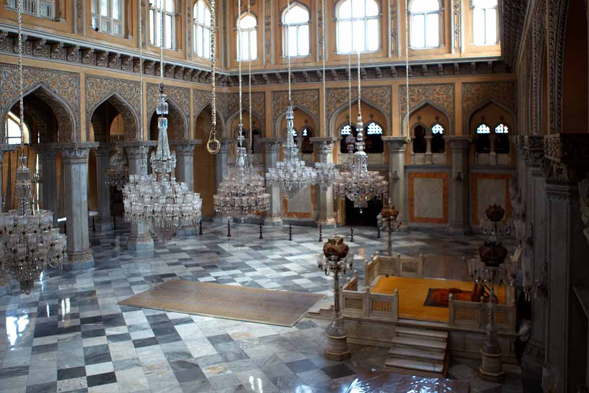 Chowmahalla Palace chandelier room