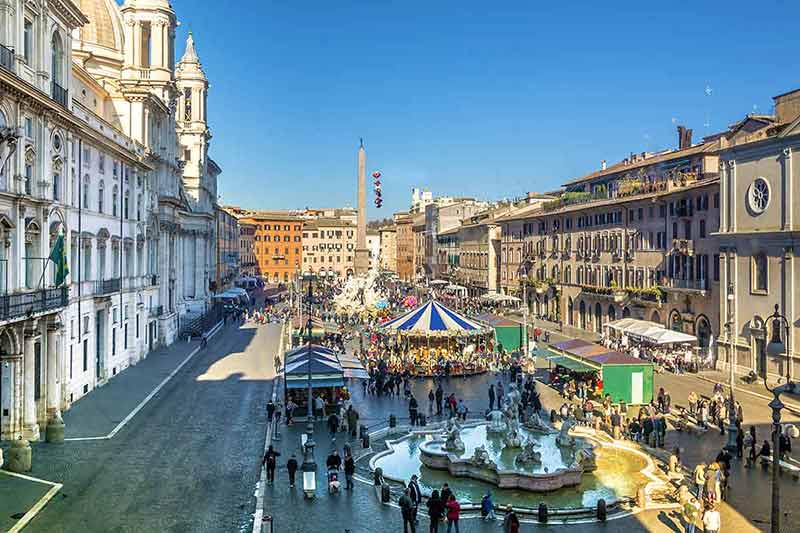 Christmas in Rome Italy Piazza Navona Christmas Market