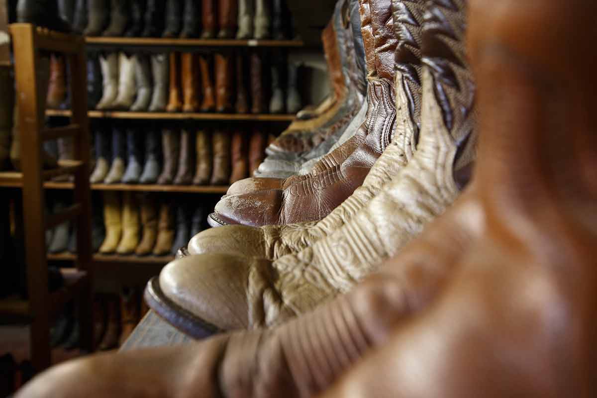 Christmas stores in Texas vintage cowboy boots