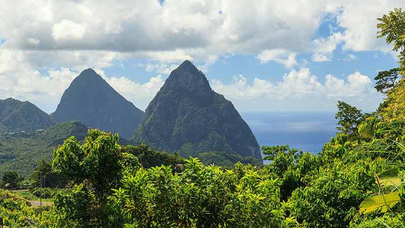 Christmas with a view the Pitons St Lucia