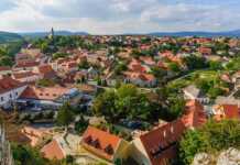 20 Incredible Hungarian Cities And Towns Beyond Budapest Aerial View Of The City Of Veszprem