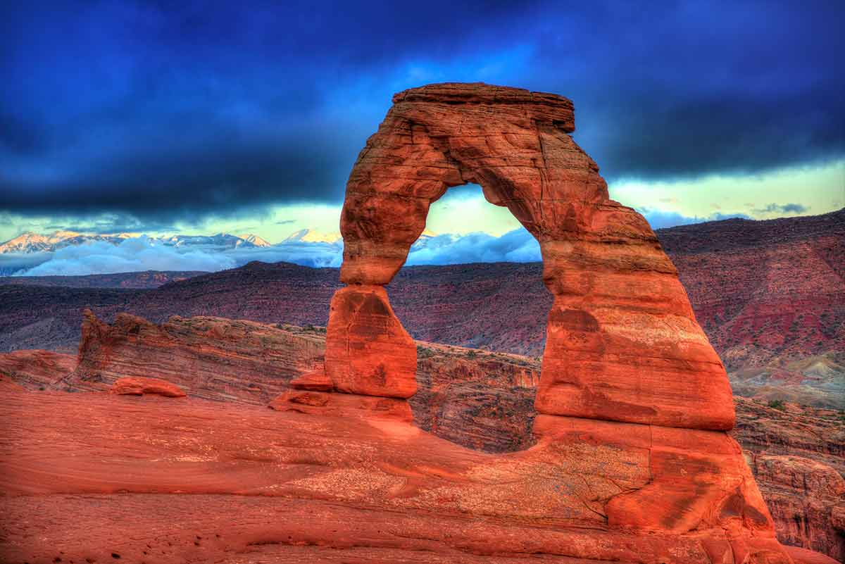 geological formation in Arches national park