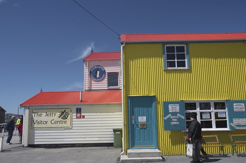 Colourful buildings, Stanley falkland islands