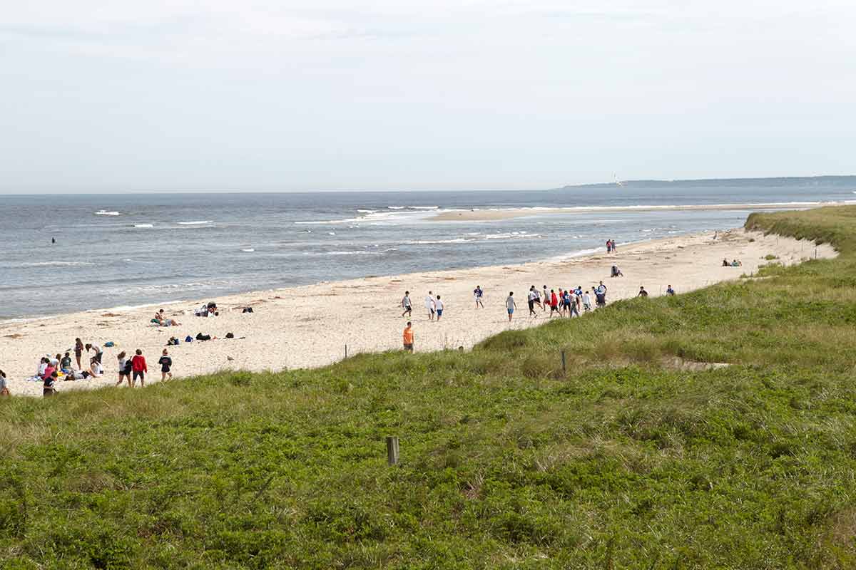 Crane Beach Massachusetts people enjoying the sand