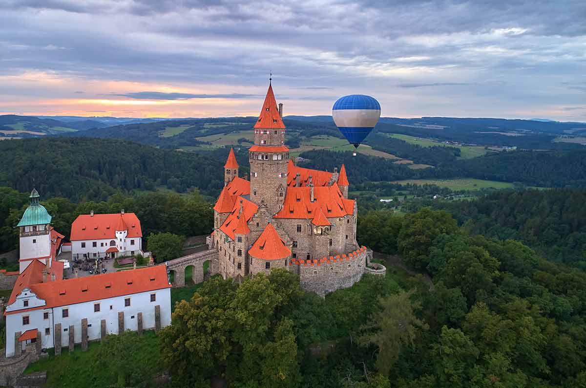 Czech republic landmarks bouzov castle