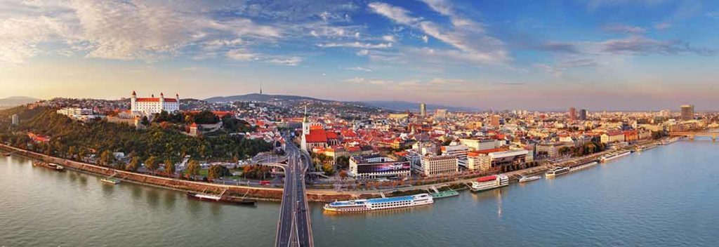 Danube River city Bratislava