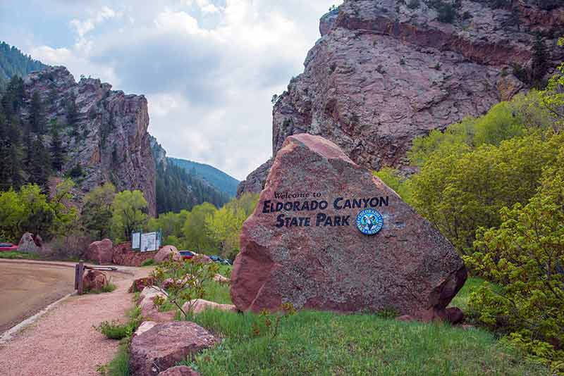 Entrance to Eldorado Canyon State Park, Colorado