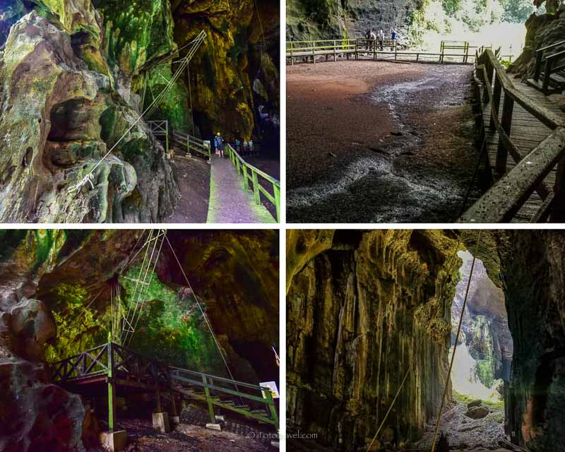 Entering the Gomantong Caves Sandakan Borneo