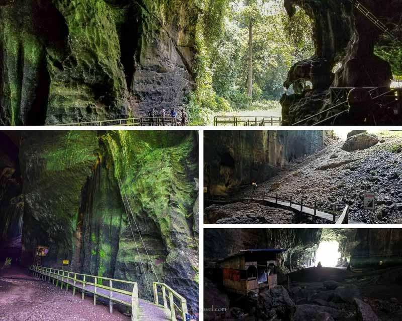 Exiting the Gomantong Caves Sandakan Borneo