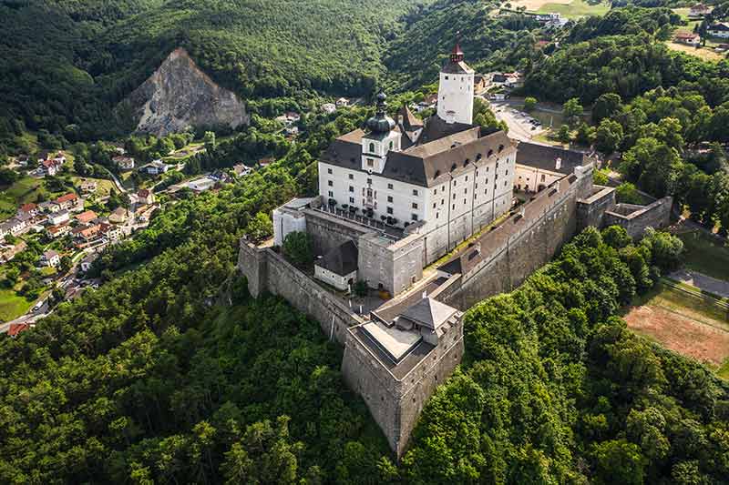 Forchtenstein Castle aeriel