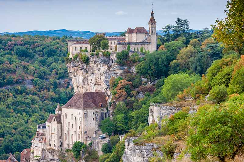 Famous castles in france (Rocamadour)