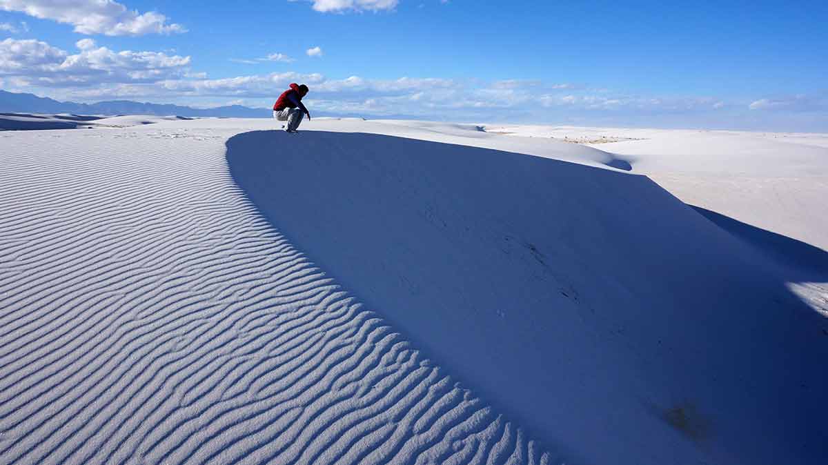 Famous landmarks in New Mexico White Sands