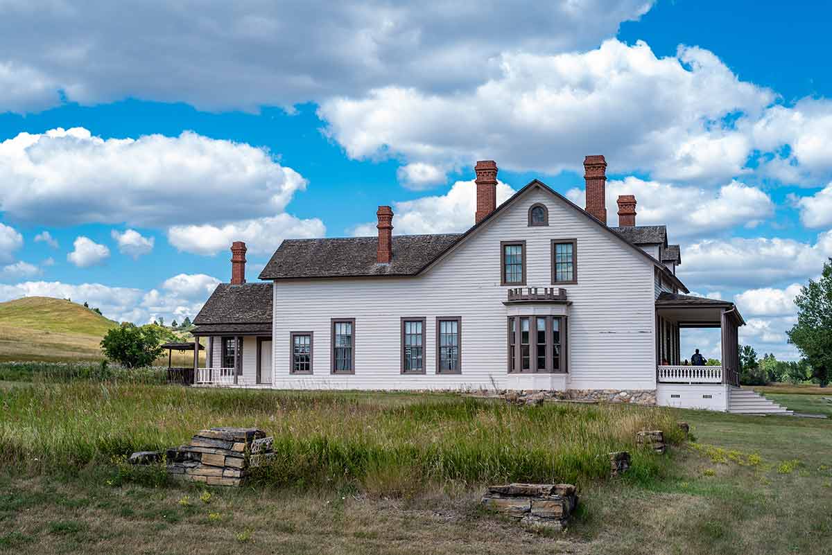 historic house in Fort Abraham Lincoln State Park