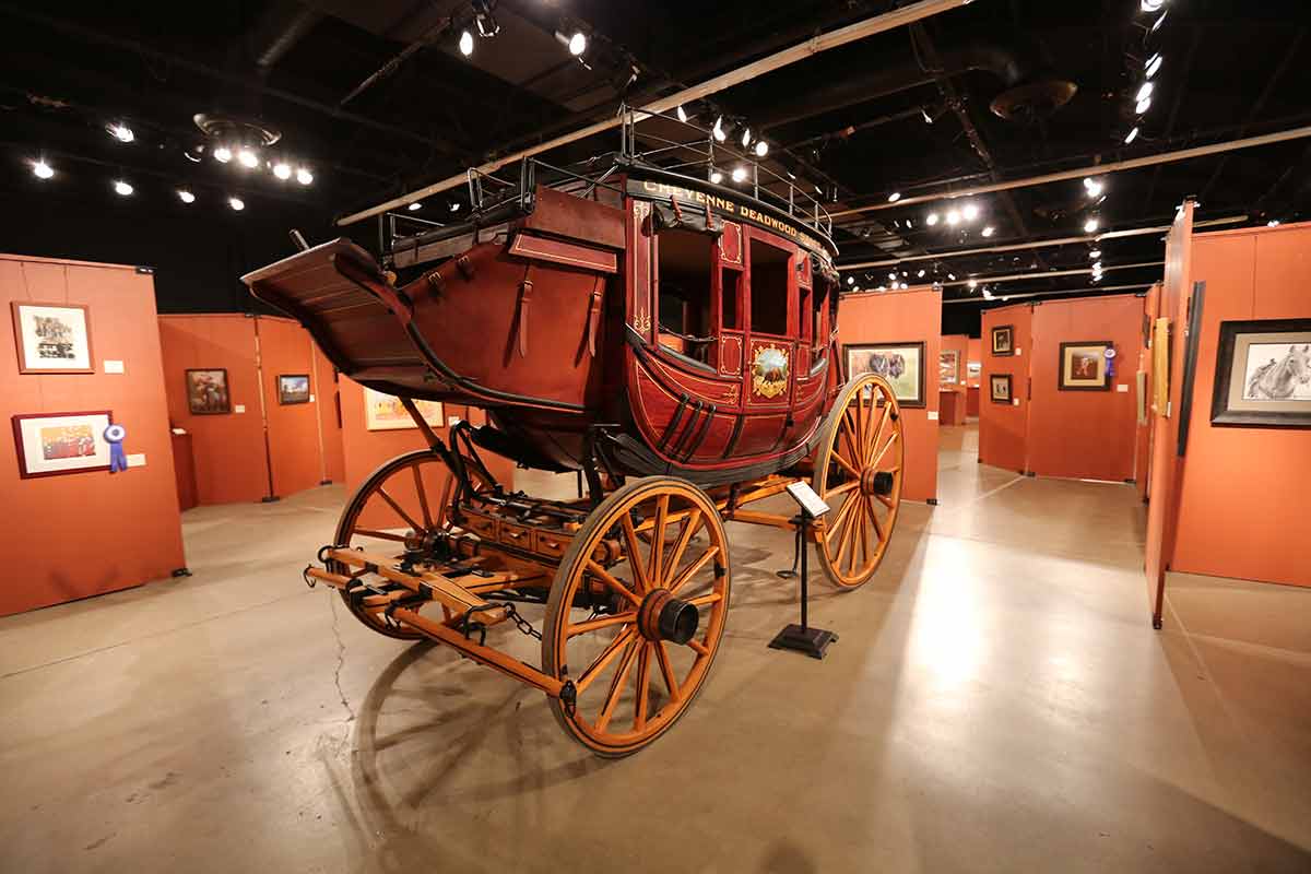 A stagecoach in Wyoming Cheyenne Frontier Days Old West Museum