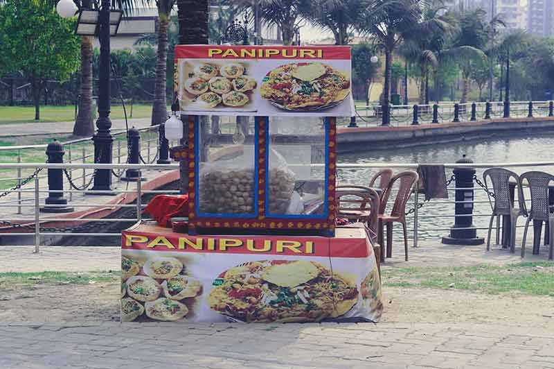 Indian street food pani puri