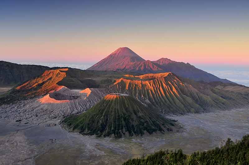 Bromo volcano is one of Indonesia's natural landmarks