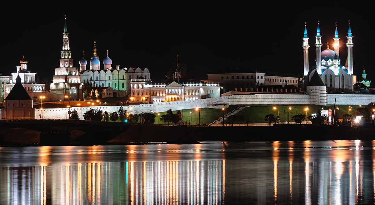 Kazan Kremlin at night