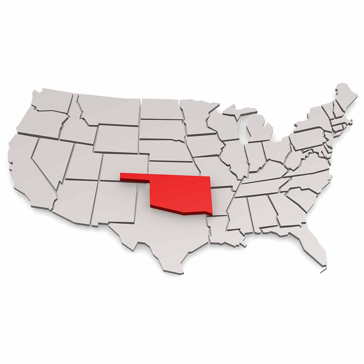 Landmarks Oklahoma Oklahoma map