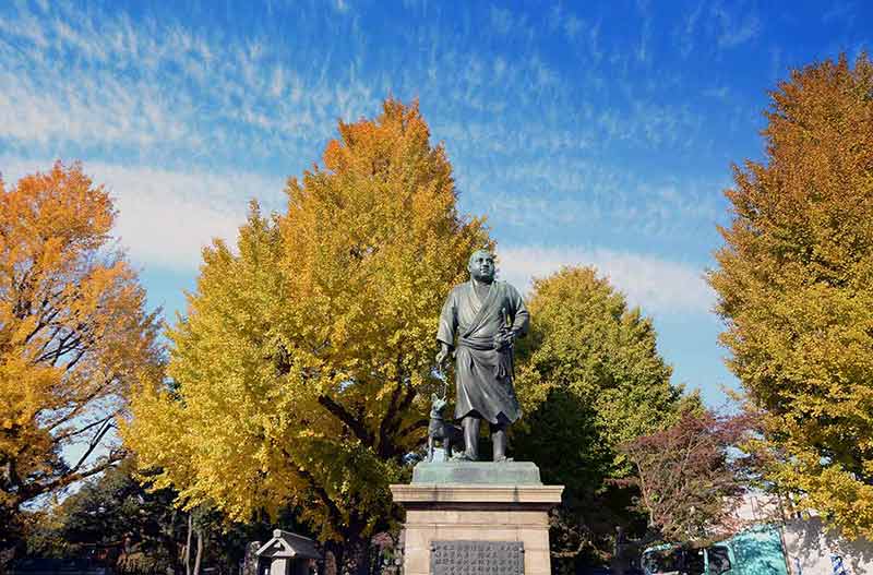 Landmarks Tokyo Saigo Takamori statue