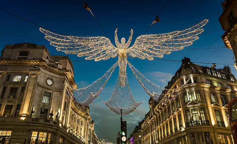 London in Christmas regent street lights