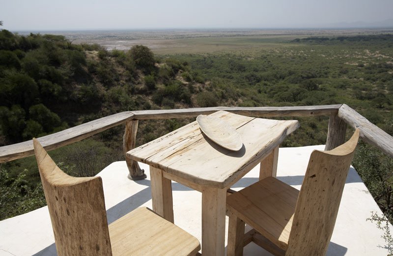 Great Rift Valley Kenya - Chairs on the deck of Shompole