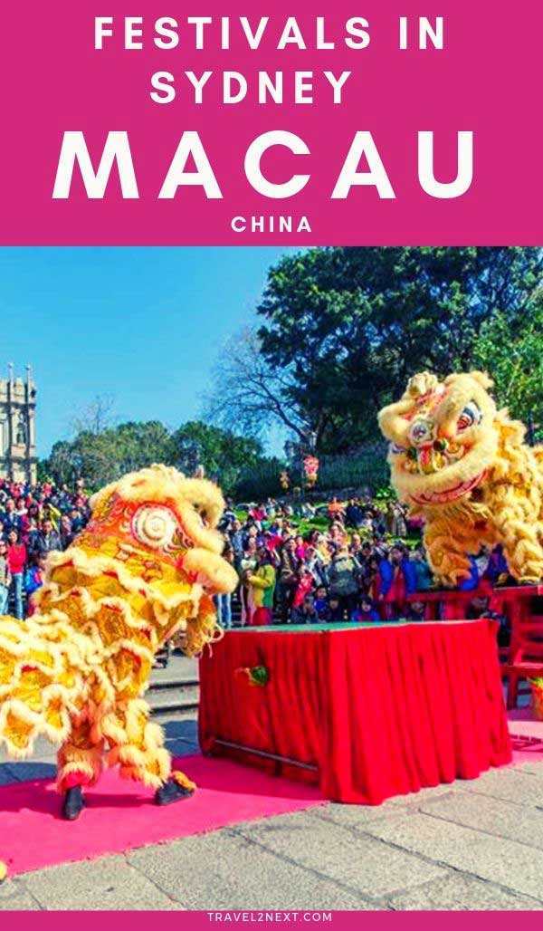 Macao Festivals in Sydney