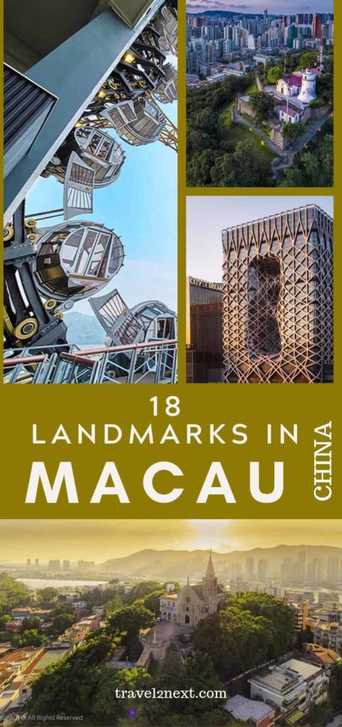 Macau Landmarks pin