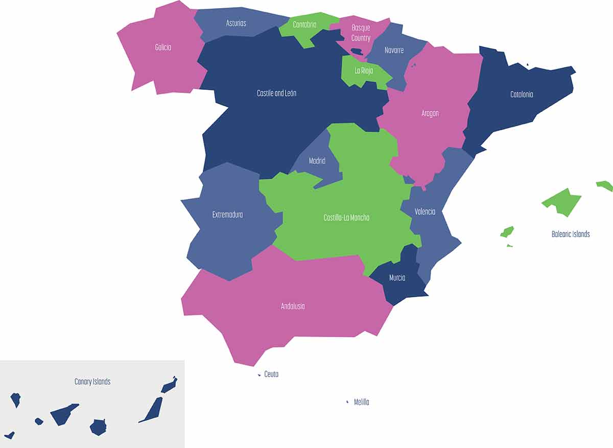 Map of Spain