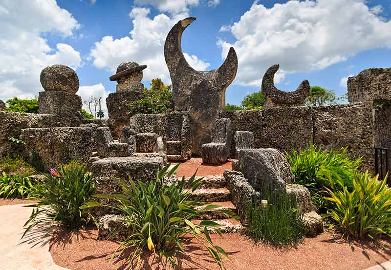 Miami Landmarks (coral castle stone sculptures)