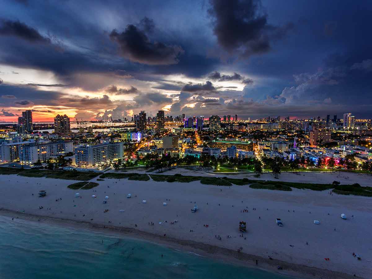 Miami night south beach
