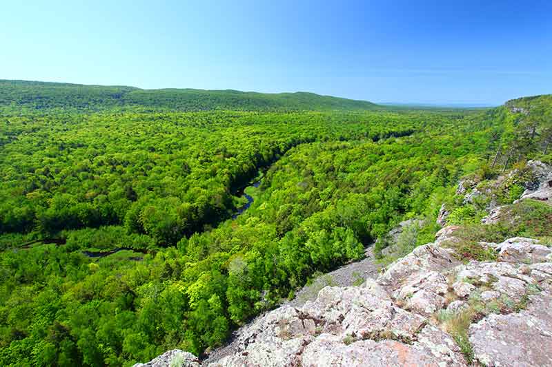 Michigan state parks Porcupine mountain