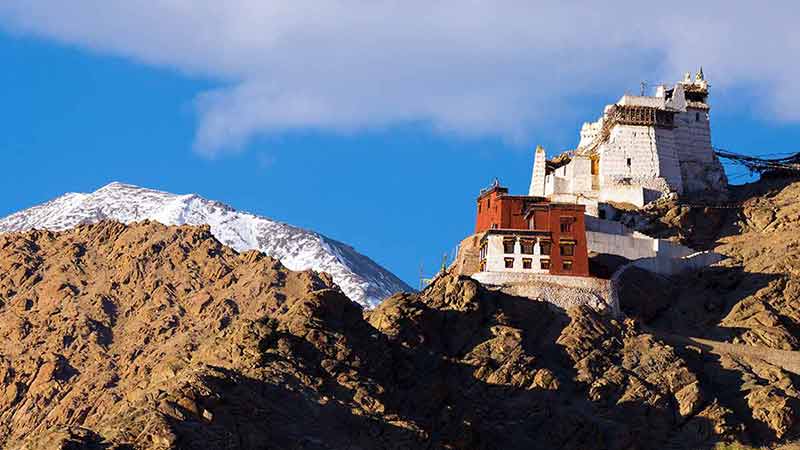 Mountains in India Namgyal Tsemo Gompa