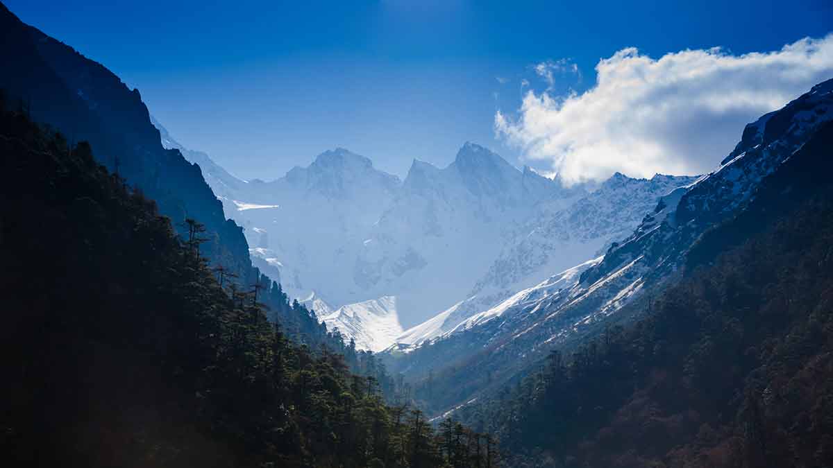 Mountains in India Snow Mountain