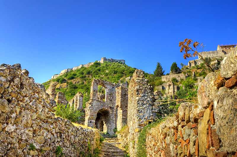 Mystras Castles in Greece
