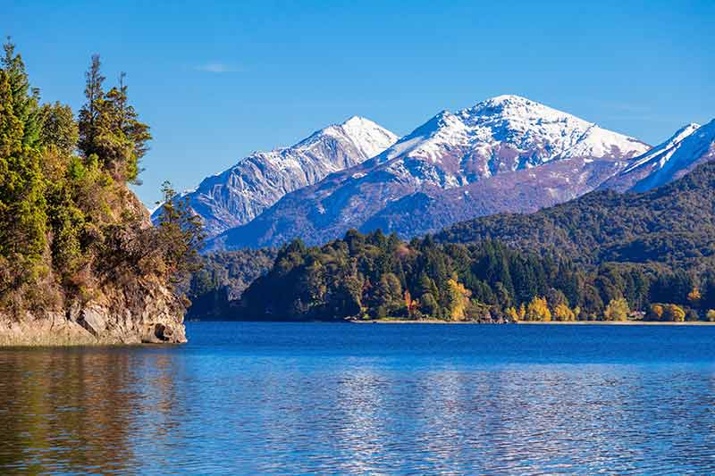 Nahuel Huapi National Park Argentina snowcapped mountains and lake