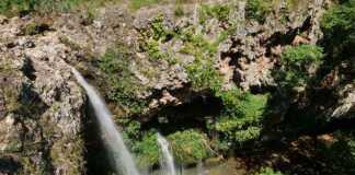 Waterfalls at Natural Falls State Park Oklahoma