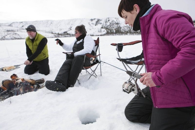 Outdoor Activities in Yukon - ice fishing