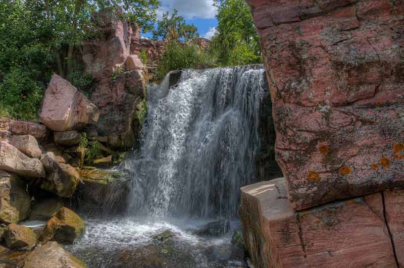 Pipestone National Monument waterfall